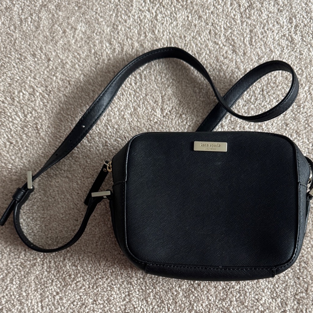 Kate Spade Black Leather Crossbody Bag